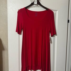 Pink Rose Vibrant Red Short Sleeve Tee